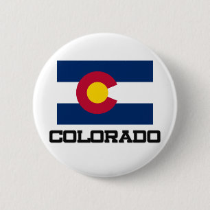Colorado Flag Ronde Button 5,7 Cm