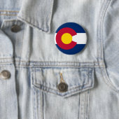 Colorado Flag Ronde Button 5,7 Cm (In situ)