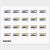 Colorado Flag Ronde Sticker (Vel)