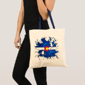 Colorado flag ski splatter canvas tas (Voorkant (product))