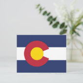 Colorado Flag Souvenir Centennial State Briefkaart (Staand voorkant)