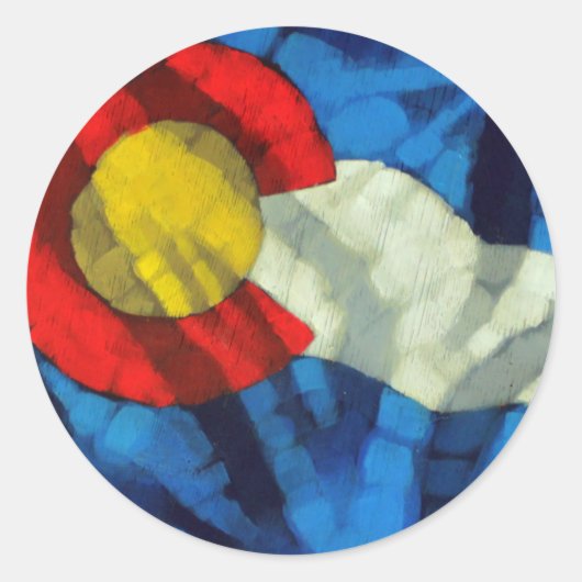 Colorado Flag Stickers (Voorkant)