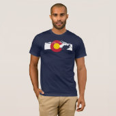 Colorado Flag T-Shirt - Whitewater Rafting (Voorkant volledig)