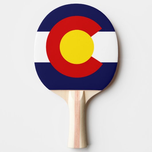 COLORADO FLAG TAFELTENNISBATJE (Voorkant)
