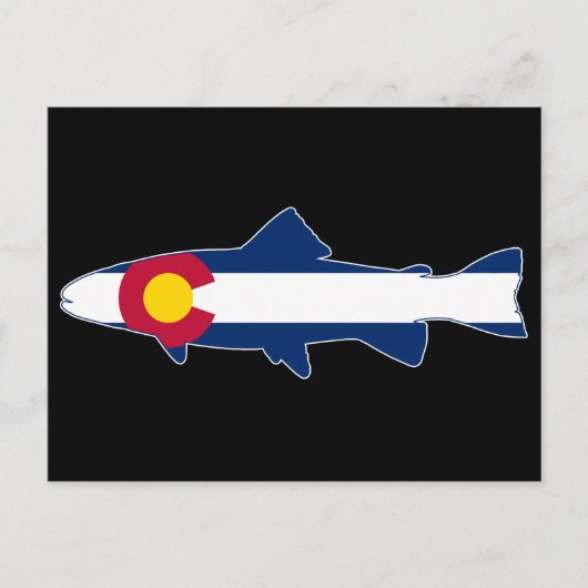 Colorado Flag Trout Fish Briefkaart (Voorkant)