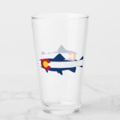 Colorado Flag Trout Fish Glas (Achterkant)