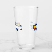 Colorado Flag Trout Fish Glas (Links)
