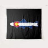 Colorado Flag Trout Fish Wandkleed (Voorkant (horizontaal))