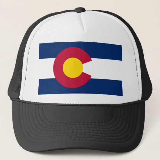 Colorado Flag Trucker Hat Trucker Pet (Voorkant)