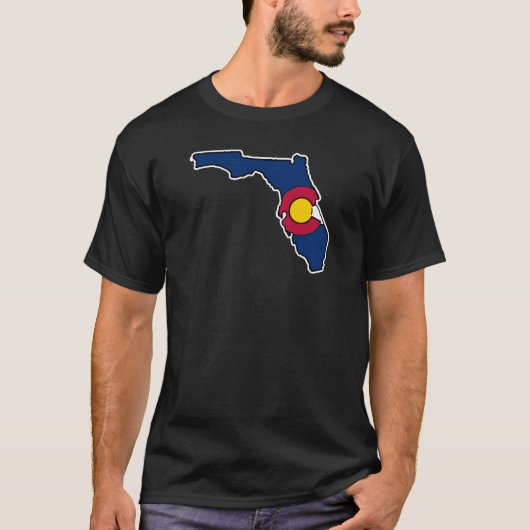 Colorado Florida vlag mannen shirt (Voorkant)