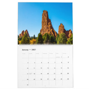 Colorado Garden van de Gods 2021-kalender Kalender