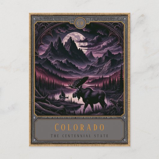 Colorado | Gotische kunst Briefkaart (Voorkant)