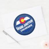 Colorado Grand Junction drapeau autocollants (Enveloppe)
