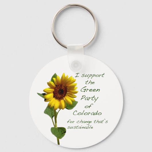 Colorado Green Party sleutelhanger (Voorkant)