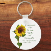 Colorado Green Party sleutelhanger (Voorkant)