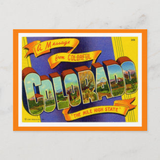 Colorado Greetings uit de Verenigde Staten Briefkaart