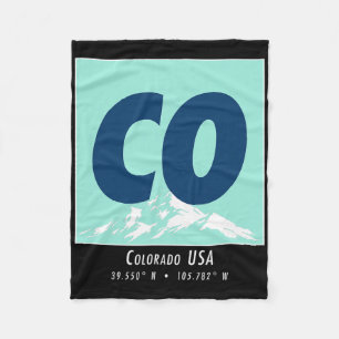 Colorado Hiking And Skiing Co Vintage Bergsport Fleece Deken