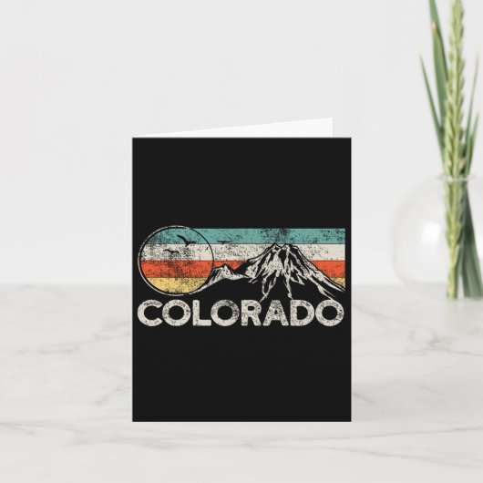 Colorado Hiking Retro 1 Kaart (Voorkant)