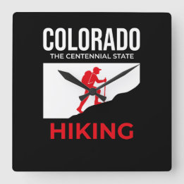 Colorado Hiking – The Centennial State USA Vierkante Klok