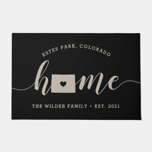 Colorado Home State Personalized Deurmat (Voorkant)