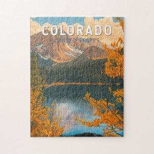 Colorado Illustratie Reis Kunst Vintage Legpuzzel