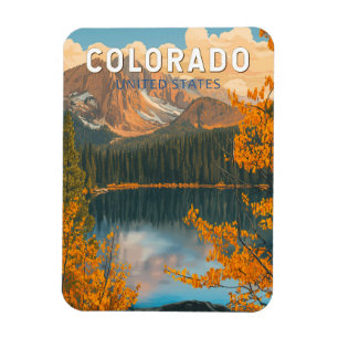 Colorado Illustratie Reis Kunst Vintage Magneet
