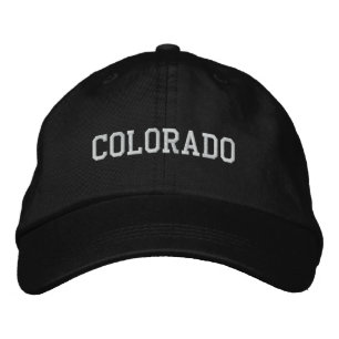 Colorado Ingeborduurd, verstelbaar Pet zwart