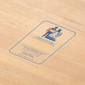 Colorado Invitation de mariage couple avec code QR (Poser)