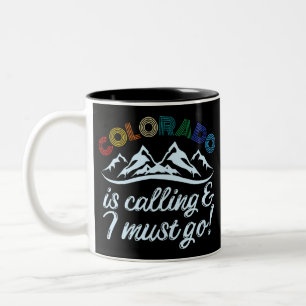 Colorado Is Calling & I Must Go Tweekleurige Koffiemok