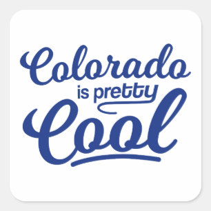 Colorado is kool vierkante sticker