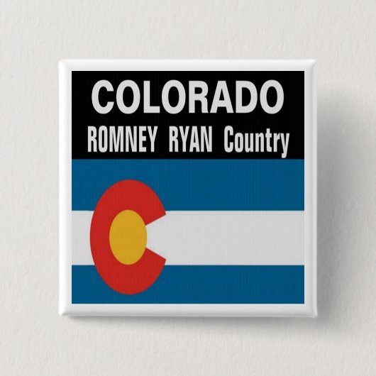 COLORADO is Romney Ryan Country Button (Voorkant)
