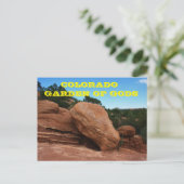 Colorado Jardin des Dieux Carte postale (Debout devant)