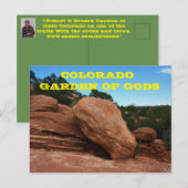 Colorado Jardin des Dieux Carte postale (Devant / Derrière)