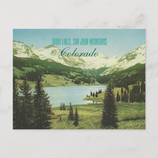 Colorado-kaart Briefkaart (Voorkant)