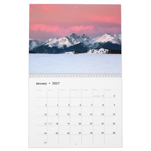 Colorado Kalender (Jan 2027)