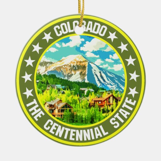 Colorado Keramisch Ornament (Voorkant)