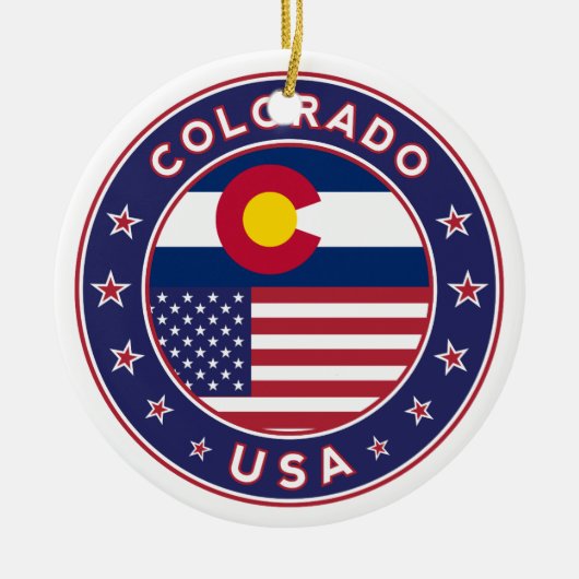 Colorado Keramisch Ornament (Voorkant)