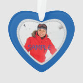 Colorado-kerstsnowflake-fotosjabloon Ornament (achterkant)