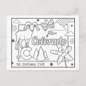 Colorado kleur me collage briefkaart (Voorkant)
