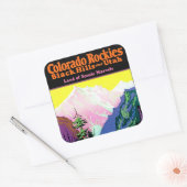  Colorado ~ Land van Schilderachtig marvel Vierkante Sticker (Envelop)