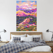 Colorado Landscape Painting Impressionisme Canvas Afdruk (Insitu (Slaapkamer))