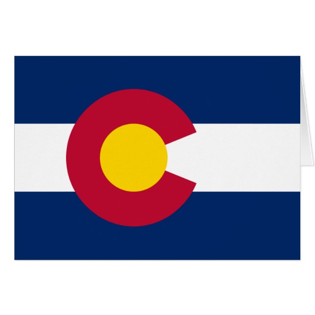 Colorado : Le drapeau américain du centenaire (Devant horizontal)