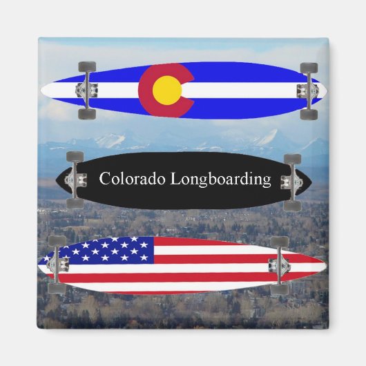 Colorado Longboarding Magneet (Voorkant)