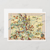 Colorado  Map Briefkaart (Voorkant / Achterkant)