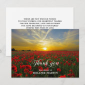 Colorado MERCI Memorial Sunset Poppies Field (Devant / Derrière)