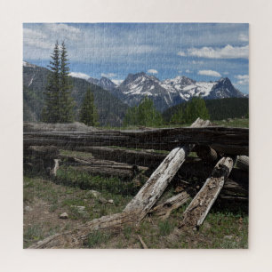 Colorado Mountain avec le puzzle Rustic Logs