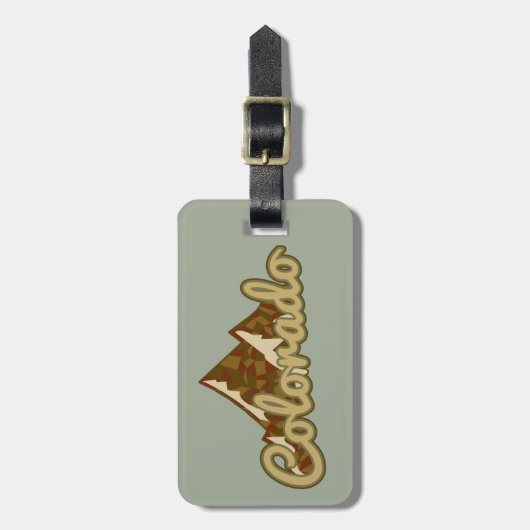 Colorado Mountain Bagagelabel (Voorkant verticaal)