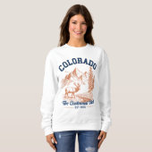 Colorado Mountain Deer Sweatshirt | Nature Lover  (Devant entier)