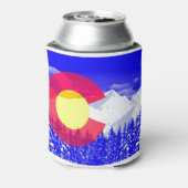 Colorado Mountain Flag Blikjeskoeler (Blikje Achterkant)