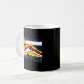 Colorado Mountain Flag  Graphic Koffiemok (Voorkant links)